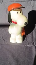Tirelire Snoopy années 70 de collection 7 en vinyle d'occasion sans base kk1