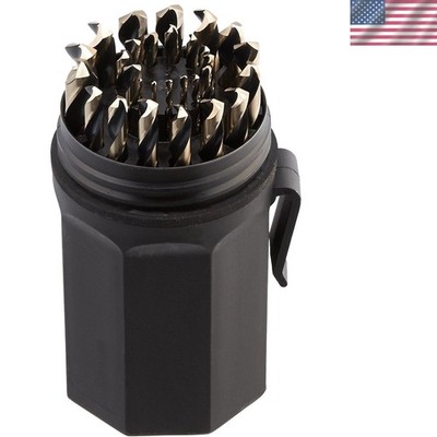 29-Piece Ultra Dex Jobber Drill Set - Gold Oxide Finish for Ultimate Durability