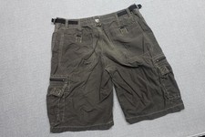 Kuhl Cargo Shorts Mens Large Green Outdoor Hiking Cotton Nylon Utility Pockets