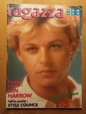 Ragazza In Poster Di Den Harrow, Articoli Su Simon Le Bon,Style Council N42 1985
