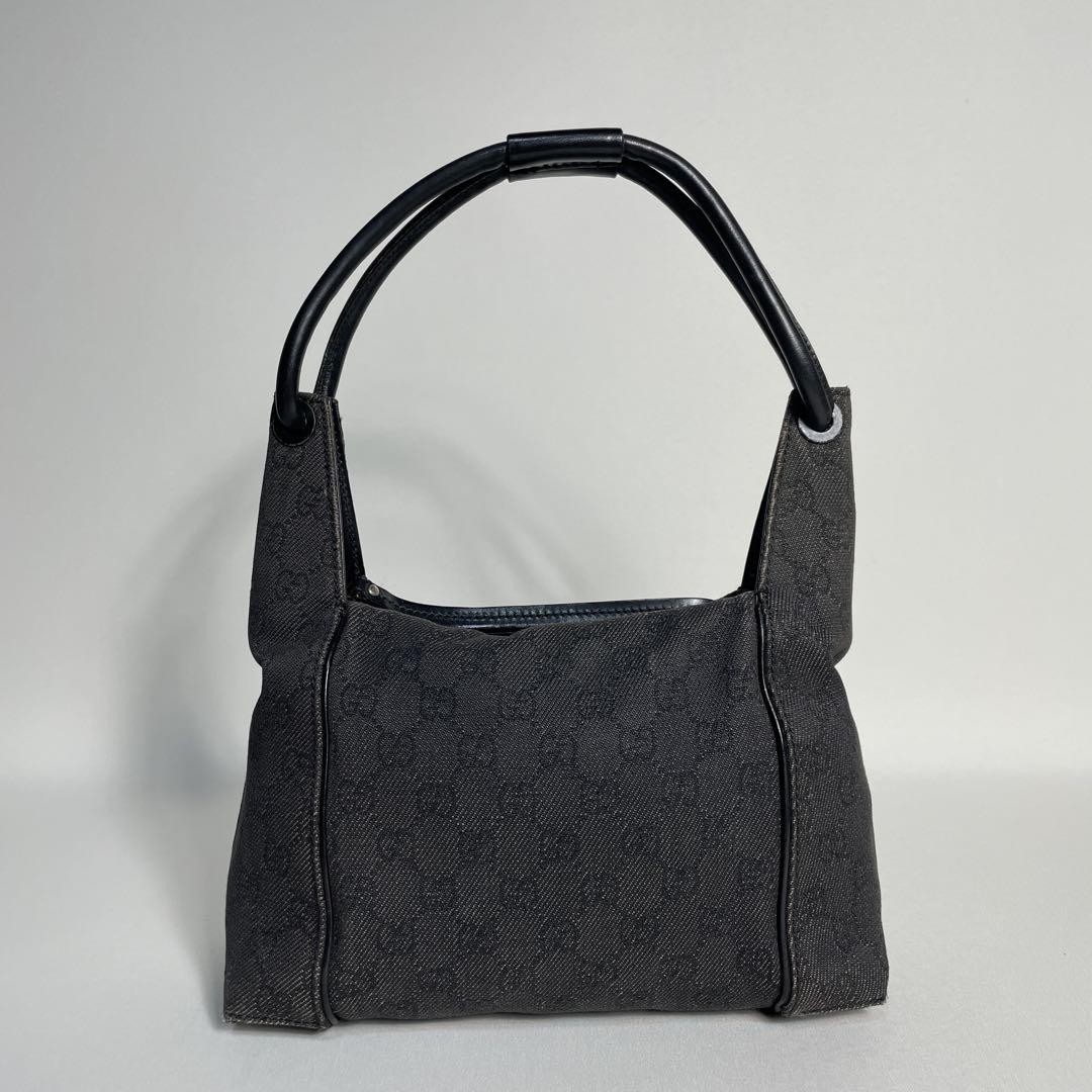 Gucci GG Canvas Black Handbag Authentic Japan Import