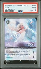 2023 DISNEY LORCANA EN 1-THE FIRST CHAPTER 207 ELSA - SPIRIT OF WINTER PSA 9
