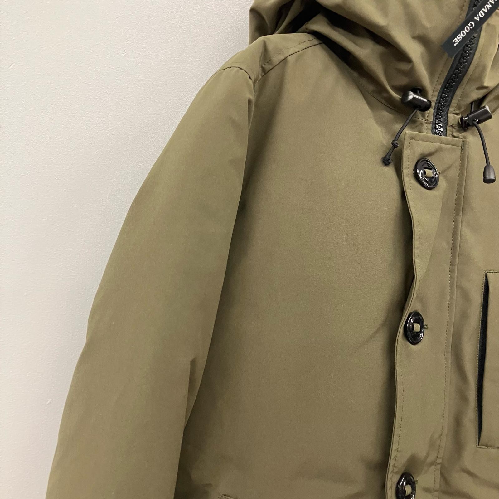 CANADA GOOSE Chateau Hoodie Fusion Fit Heritage Down Jacket 3426MA Khaki Size: M thumbnail 10