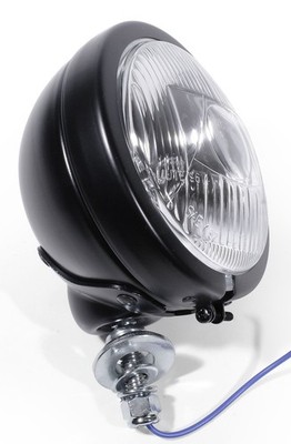 Fernscheinwerfer Schwarz Zusatzscheinwerfer Spotlight Chopper Oldtimer Auto NEU