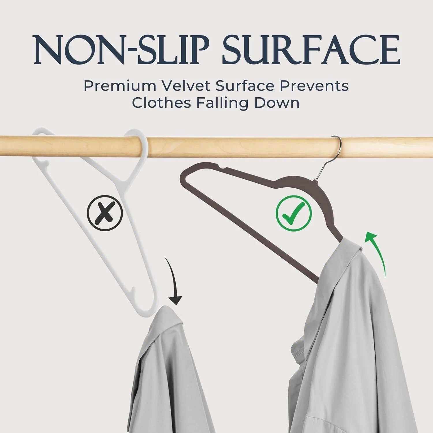 Luxury 60 Pack Velvet Hangers with Anti-Slip Design for Optimal Clothing Care