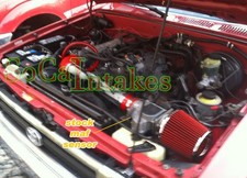 Red Air Intake System Kitfilter For 1989-1994 Toyota 4runner Pickup 2.4l L4