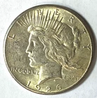 1926 $1 Peace Silver One Dollar US Philadelphia AU