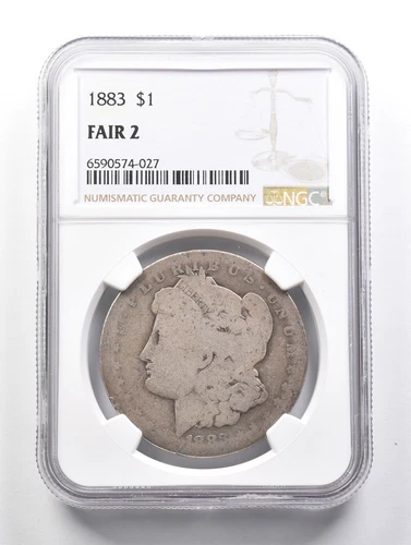 LOWBALL 1883 Morgan Silver Dollar NGC Low Ball FR2 FR-2 Fair Pocket Piece *646