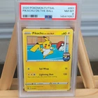 Pikachu On The Ball PSA 8 #001 Futsal Promo Mint Graded Card