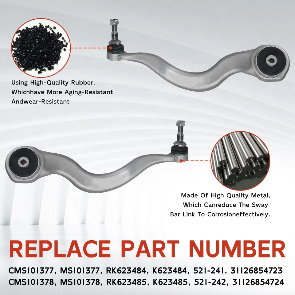 Juego de 2 brazos de control delanteros con rótula para BMW F30 F32 230i 330i xDrive Foto 3 de 4