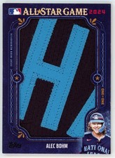 ALEC BOHM 2025 Topps Series 1 In The Name All Star Letter Patch 1/1 Phillies