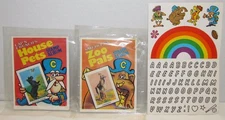  Cap'n Crunch Cereal Premiums: Rainbow Fun Stickers & Stamp Albums MIP