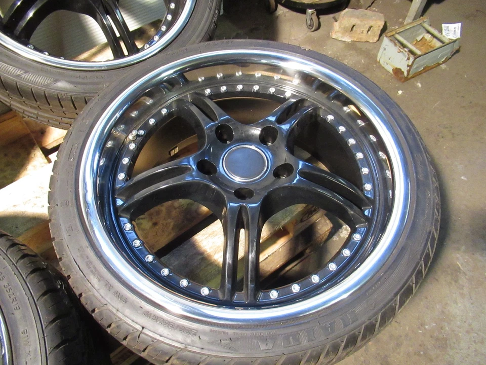 7mm Profil - 19 Zoll Royal Turbo Felgen mit ABE für Porsche 911 997 Sommerreifen - Bild 2 von 4