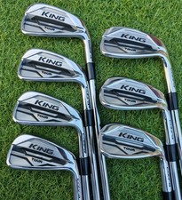 Cobra King MIM Tour Irons 4-PW KBS S-Taper Stiff Flex Steel Shafts Cobra Grips