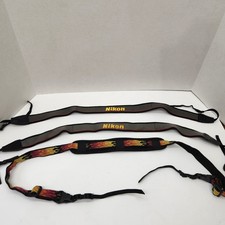 Nikon Vintage Camera Neck Strap Set Photography Hobby Flame Shoulder Carry