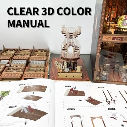 DIY Book Nook Kits, DIY Miniature Doll House Kit, 3D Wooden Puzzle Dollhouse - Picture 3 of 6
