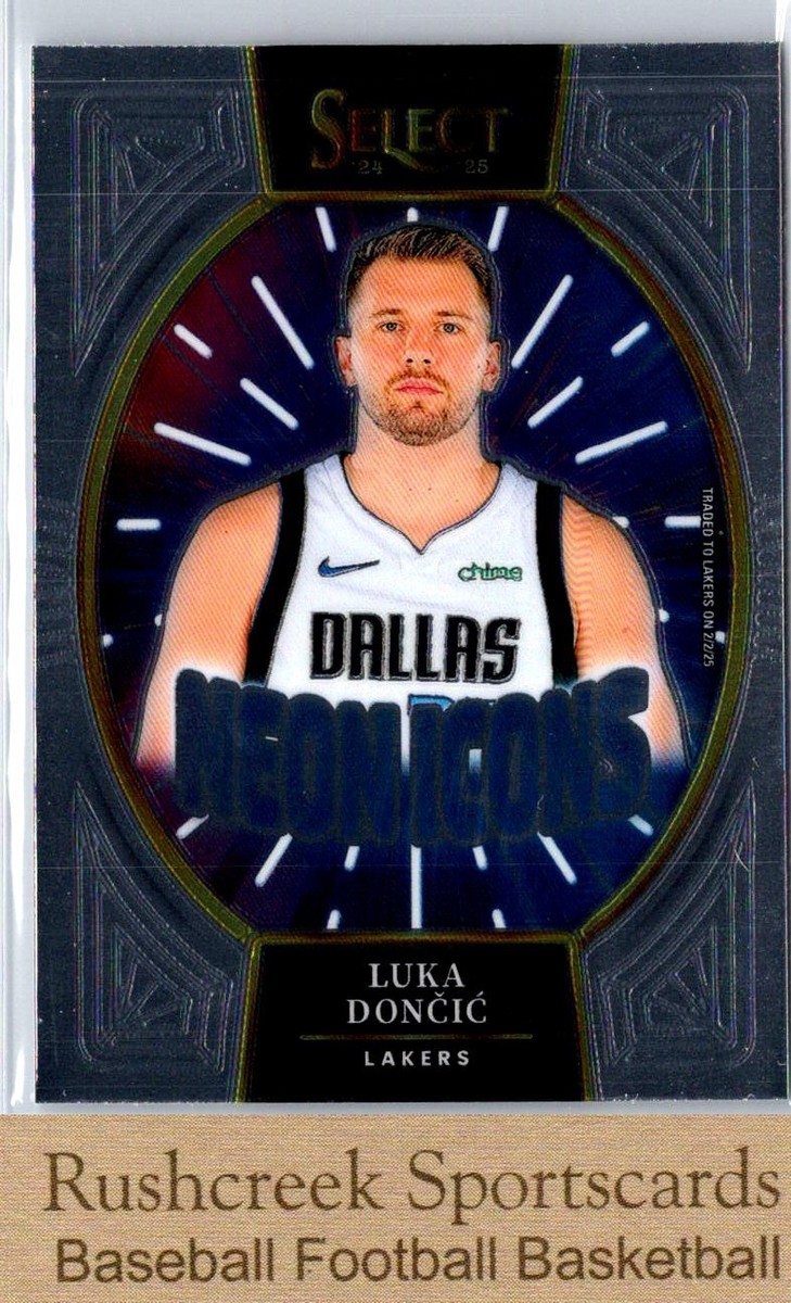 2024-25 Panini Select #15 Luka Doncic Neon Icons | eBay