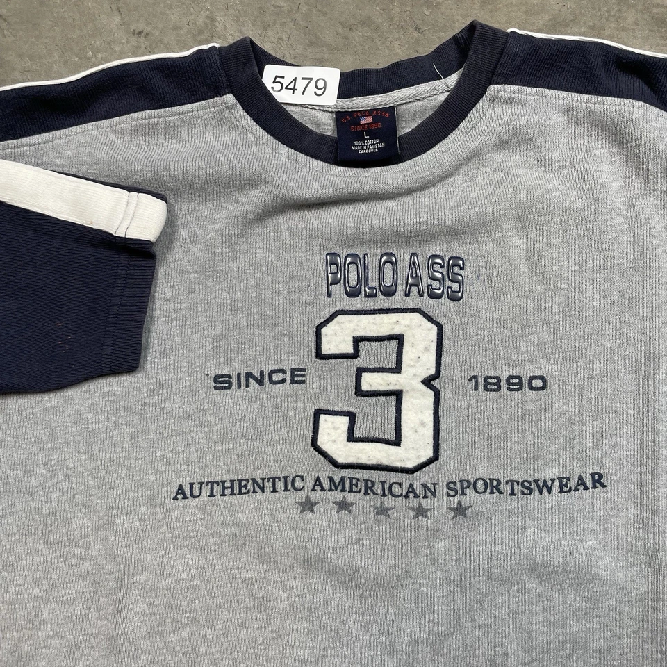 Camisa polo Assn anos 90 anos 00 Y2k #3 streetwear esportiva americana camiseta ativa - Imagem 3 de 4