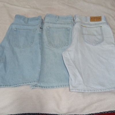 Vintage 80s Mens Jorts Lot Size 36 Lee Riders Faded Glory Made USA Denim Shorts