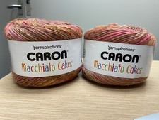 Two Caron Macchiato Cakes Yarn Sunny NIP Retired