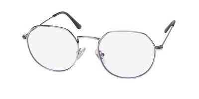 DIFF JAMES BLUE LIGHT LENS EYEGLASS FRAME/GLASSES FULL-RIM METAL STAINLESS STEEL