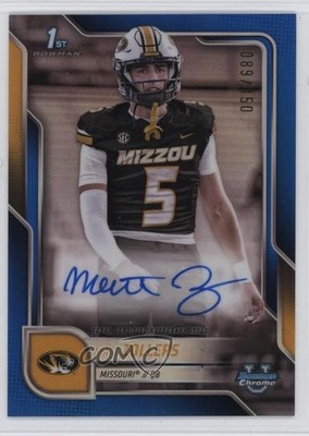 2025 Bowman U Chrome Prospect Blue Refractor /150 Matt Zollers #BCA-MZ Auto 0j3l
