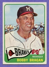 1965 Topps Bobby Bragan #346 Braves Centered EX.