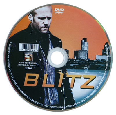 Blitz DVD 2011 Jason Statham Action Crime Thriller Movie