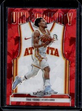 2020-21 Panini Contenders Optic Trae Young Uniformity Red Cracked Ice #16 Hawks