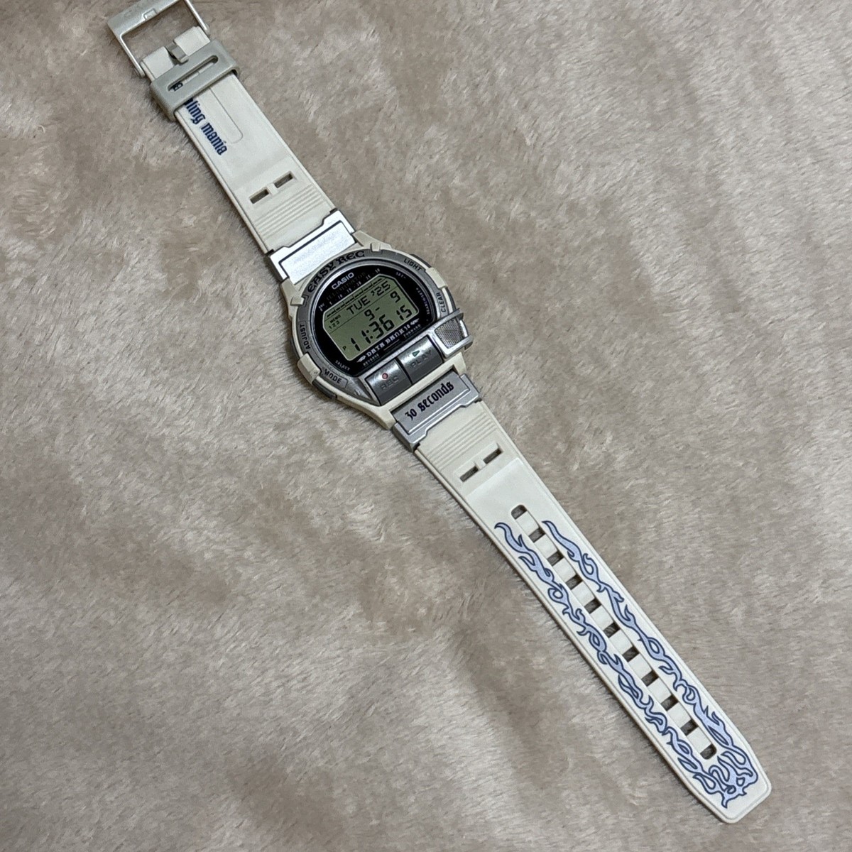 Casio DB-V30 Fully Working Easy Rec Vintage Digital Watch Voice 