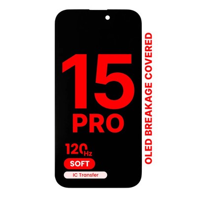 XO7 Soft OLED 120Hz Screen for iPhone 15 Pro Display Touch Replacement