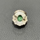 Emerald Filigree Ring Sterling Silver Vintage Beautiful Green Must see — photo 4