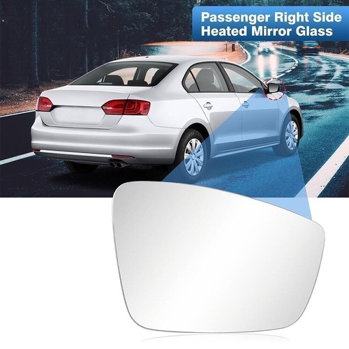 Mirror Glass Passenger Right Side for 2011-19 Volkswagen VW Passat Jetta NEW - Picture 2 of 15