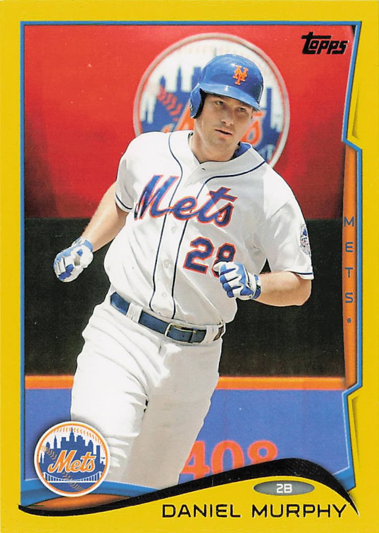 2014 Topps #155 Daniel Murphy Yellow New York Mets