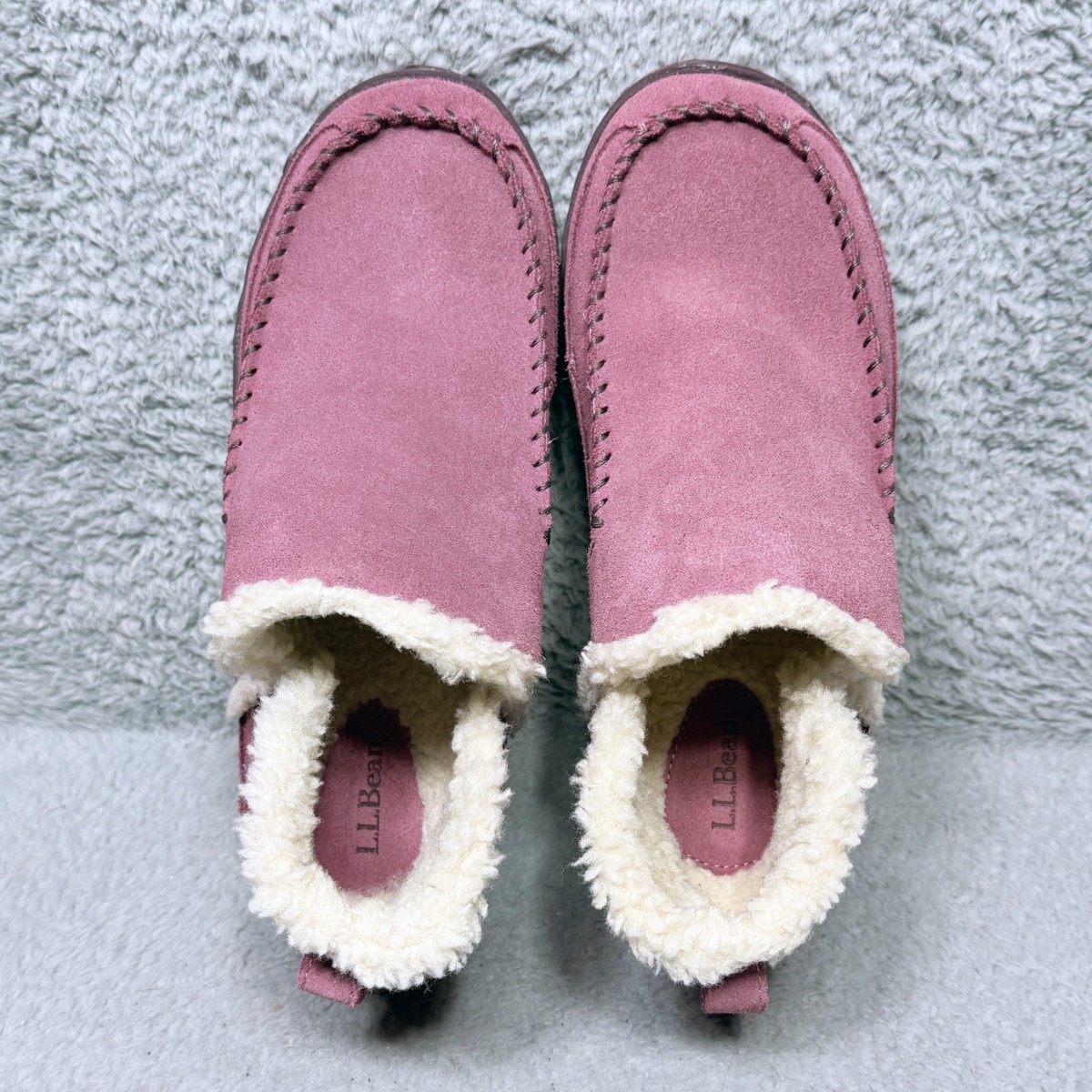 L.L.Bean Mountain Slippers Womens Size 9 Bootie Slippers Dark Plum