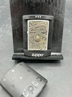 Zippo Lighter Harley Davidson Motor Flag Surprise Eighty Cubic Inches (used)