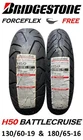 BRIDGESTONE BATTLECRUISE 130/60-19 FRONT 180/65-16 REAR TIRE HARLEY STREET GLIDE