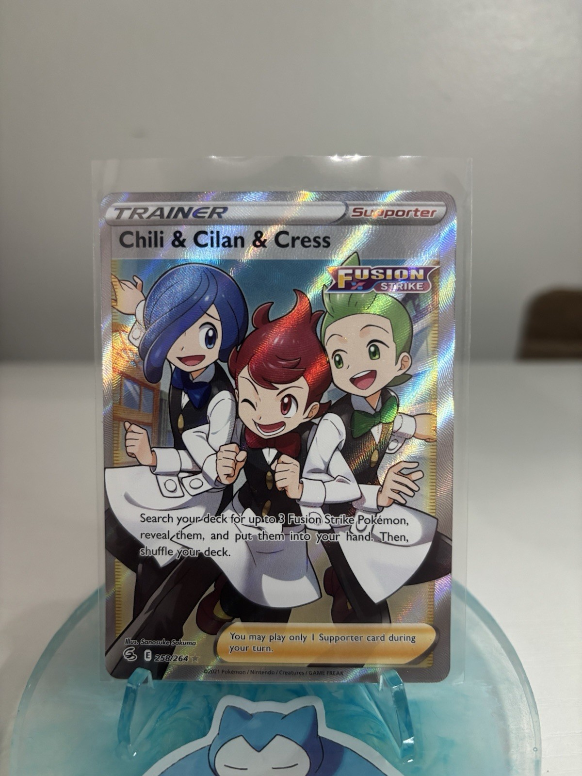 Chili & Cilan & Cress (Full Art) 258/264 Swsh08: Fusion Strike Holo