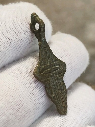 Post Medieval Cross Pendant Metal Detecting Find (240) - Foto 2 di 8