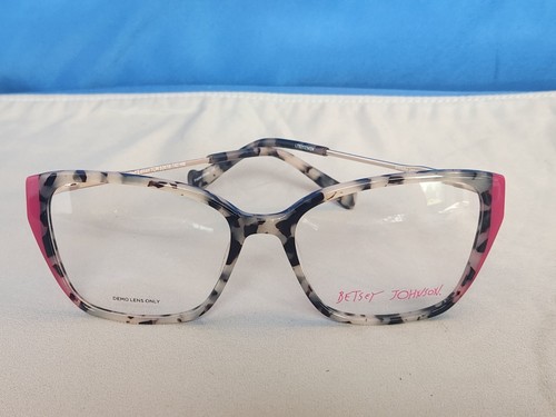 Nuevo marco de gafas para mujer Betsey Johnson edición limitada plástico tortuga 53-16 - Imagen 15 de 17