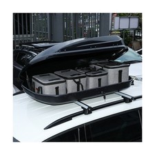 Car Roof Box In Gloss Black Large Space Up To 65kg - 400 Luggage Cargo Travel