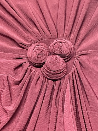 Robe de soirée cocktail à volants rosette bordeaux vin Ronni Nicole taille 14 élégante - Photo 3/15