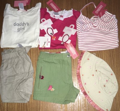 NWT Gymboree Vintage Tropical Paradise 100% Cotton Outfits Size 9