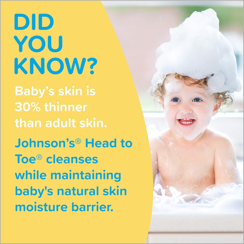 Johnson'S Baby Head-To-Toe Gentle Baby Body Wash & Shampoo, Tear-Free, Sulfate-F - Picture 3 of 12