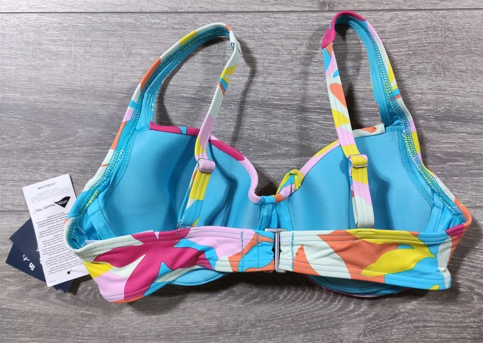 Lands End 比基尼上衣成人尺寸 6 多色扭曲前钢圈女式 — 第 3/4 张图片