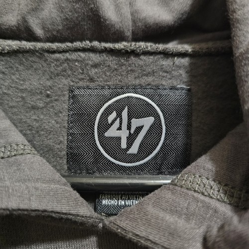 Sudadera con Capucha Las Vegas Raiders 47 Marca Gris Carbón/Negro Nueva con Etiqueta - Imagen 2 de 7