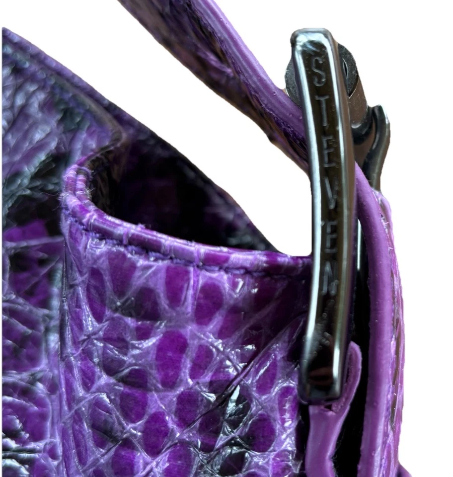 Bolso de hombro Steven By Steve Madden púrpura imitación piel de serpiente L yeah she don’t Tot Foto 4 de 4