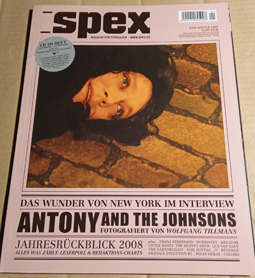 SPEX # 318 -01-02-2009 -Antony and the Johnsons/Morrissey  - ( JG14)
