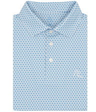 Rhoback American The Golden Retriever Mens Short Sleeve Performance Polo Shirt