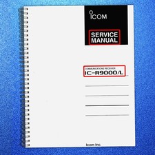 ICOM IC-R9000 IC-R9000L Receiver Service Manual BOUND& COVERING - FOLDOUTS!